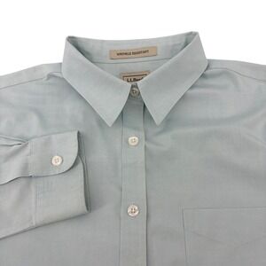 LL Bean Womens Button Down Top Long Sleeve Shirt Wrinkle Resistant Size M